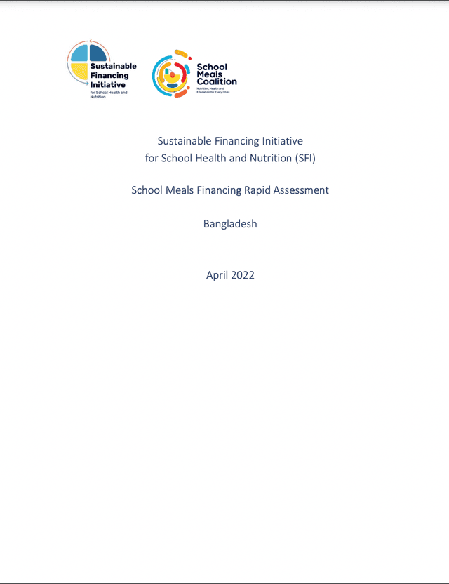 School Meals Financing Rapid Assessment