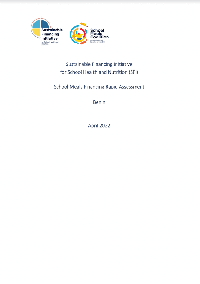 School Meals Financing Rapid Assessment