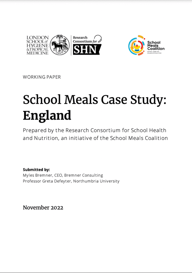 School Meals Case Study: England