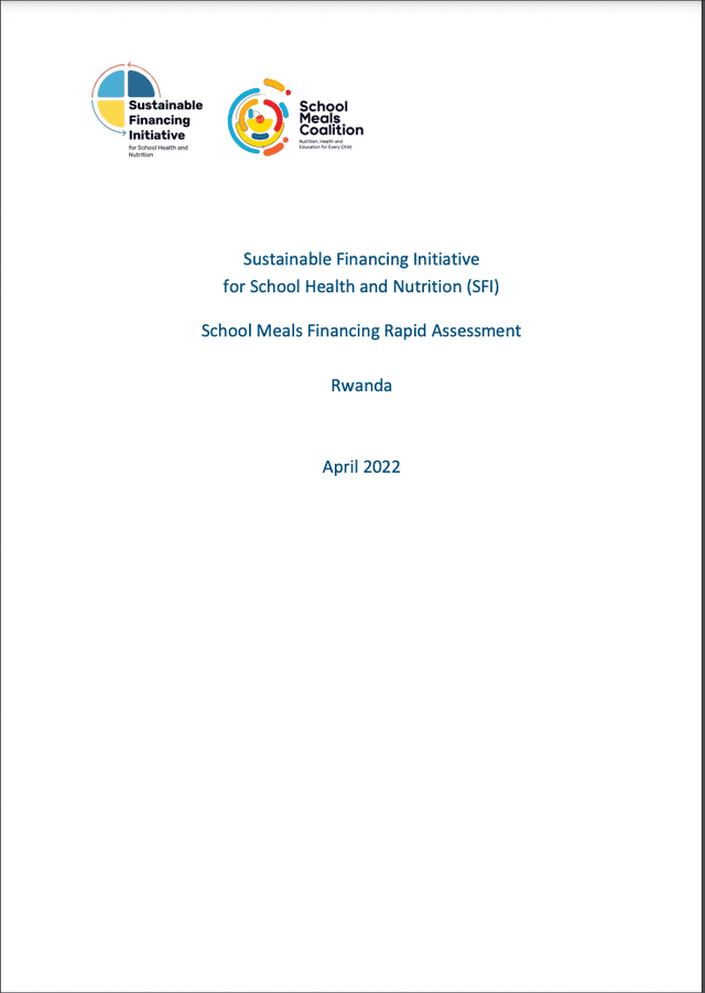 School Meals Financing Rapid Assessment