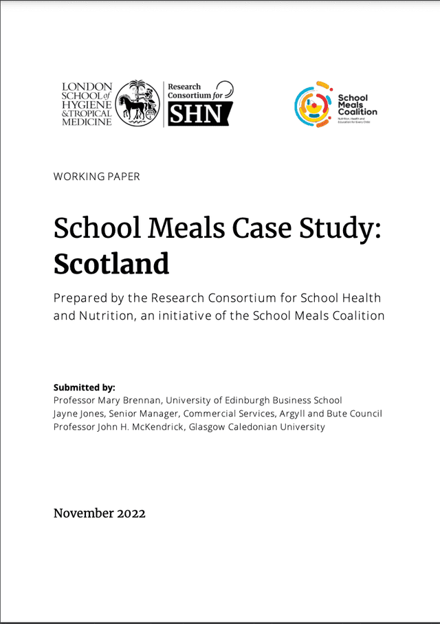 School Meals Case Study: Scotland