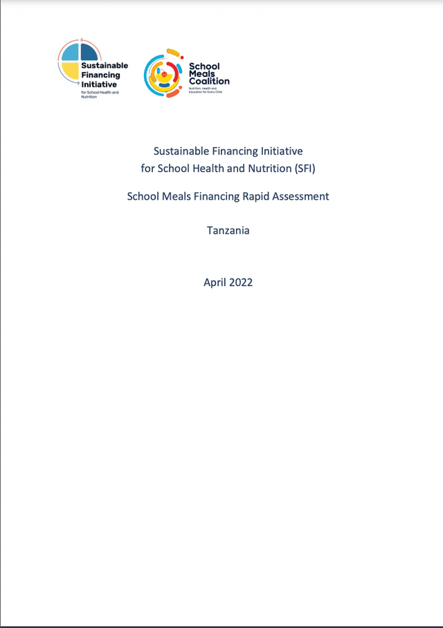 School Meals Financing Rapid Assessment